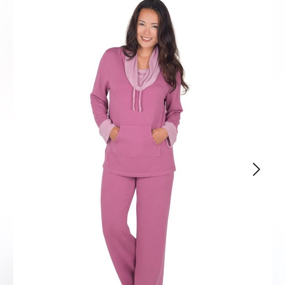 NWOT - World's Softest Tall Cowl Neck Set - Raspberry TallMedium - Picture 5 of 6